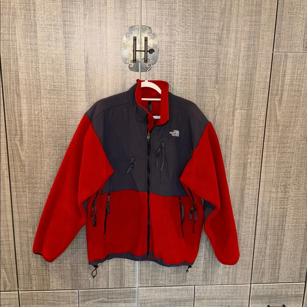 The North Face Fleece Jacket Men’s Large‎ Grey/Red